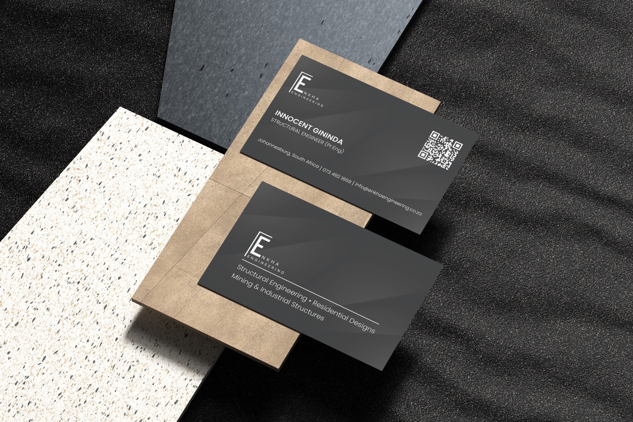 Enkha Engineering Business Card Design